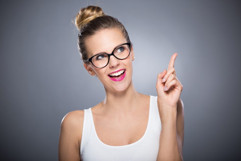 Attractive woman smiling